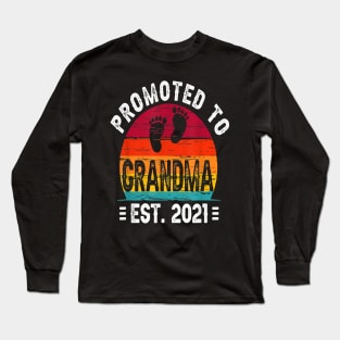 Promoted to grandma est 2021 Long Sleeve T-Shirt